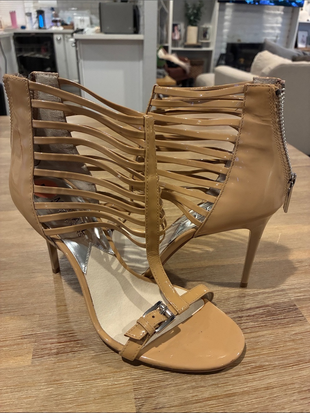 Michael Kors Women’s Sexy Gladiator Strappy High-Heel Sandals in Tan/Beige/Nude